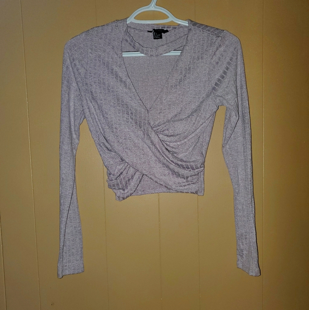 Pale purple crop top